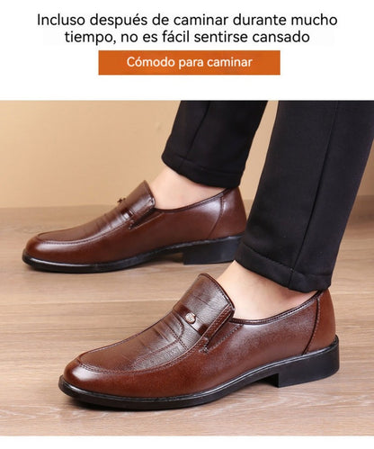 👞Otoño 2026, los nuevos zapatos de negocios de cuero para hombre son suaves y cómodos.