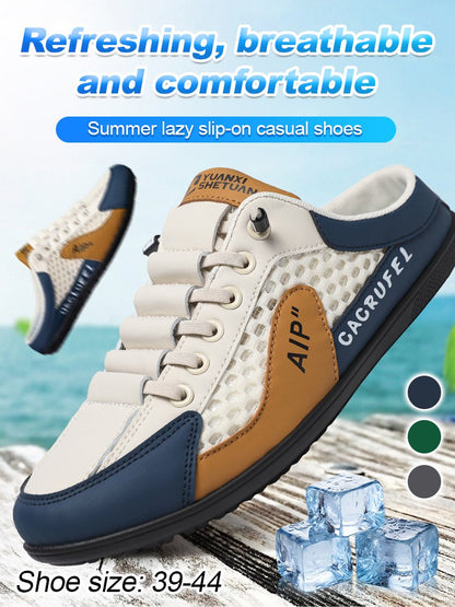 🔥Últimos 2 días 40% de descuento【39-44】Zapatillas deportivas suaves y transpirables de alta calidad para hombre, pantuflas casuales 