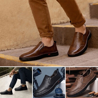 👞Zadnji dan, 50% popusta! [39-44] [Visokokvalitetna prava kravlja koža] Izrađena od prave kože, mekana podstava, neklizajuća, izuzetno udobna za nošenje.