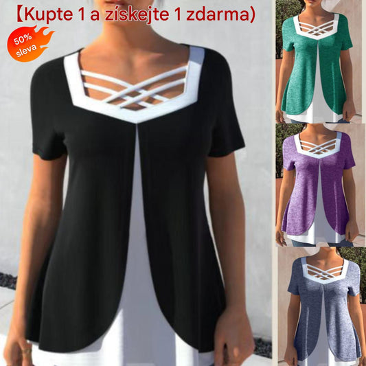 💥【Novo 45%】❤️【S-5XL】Majica s printom za ljetne plus veličine 2026