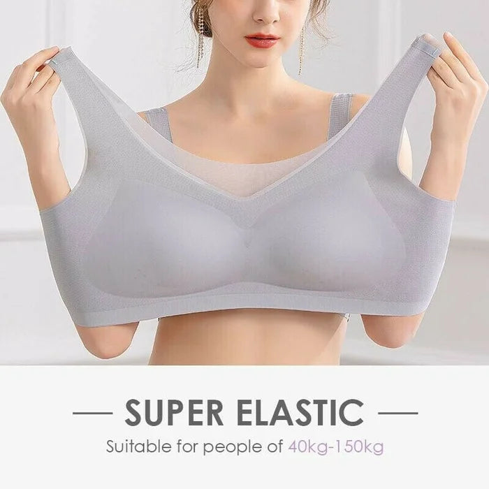 👙💥【Set od 5 dijelova s popustom】Novi dolazak 2026. [M-5XL] Ultra tanki grudnjak od ledene svile, lagan, mekan i prozračan