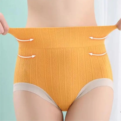 💖【🔥6 komada za 30 EUR】Gaćice visokog struka s efektom povećanja stražnjice, izrađene od najkvalitetnijeg pamuka ✨️ (45-105 kg)