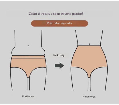 🩲🔥50% popusta! 【Pakiranje od 6 komada】Ženski bikini visokog struka od ledeno svile, plus veličine, visoka elastičnost 【45 kg-135 kg】