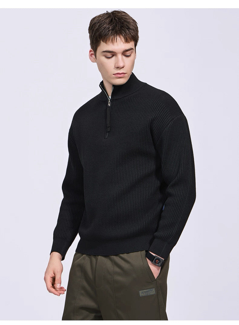 🔥🆕 Najbolj prodajana novost z 40% popustom 🧥✨ Moški veliki pulover z zadrgo, preprost in enostaven za kombiniranje.