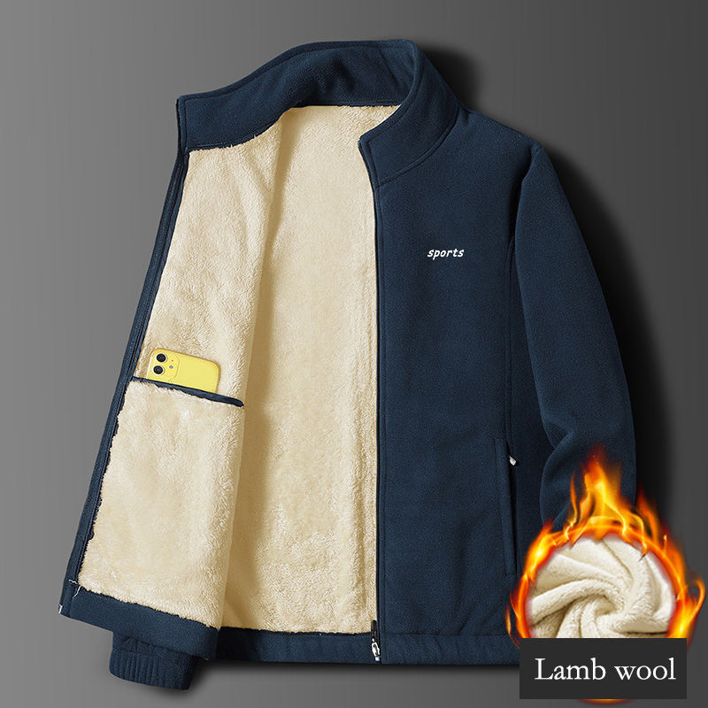 ⛄🧥 Nowość 50% taniej: Jesienna i zimowa męska kurtka z grubym futerkiem, ciepła, wygodna i wiatroszczelna, zimowy must-have 🔥