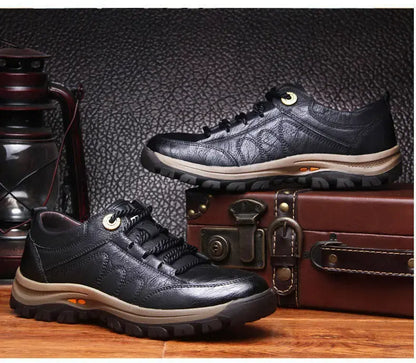 👞 【39–48】Muške casual kožne cipele: mekana koža i protuklizni, izdržljivi potplat.