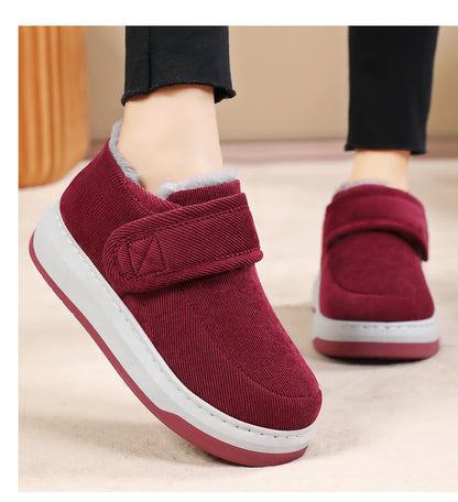 ❤❄ Zimske debele pamučne ženske cipele za starije osobe, tople cipele s flis podstavom za srednju i stariju dob, prikladne za nošenje na otvorenom