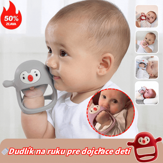 💝👼Silikonska glodalica za bebe od 0 do 12 mjeseci, 🍼Duda za ruke za dojenje