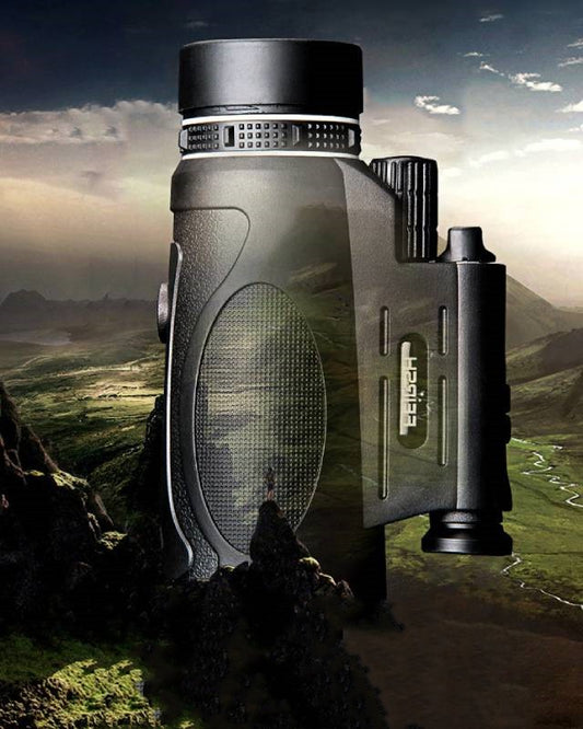 Binoculares monoculares, binoculares 12x50 de alta resolución para visión nocturna con luz. 