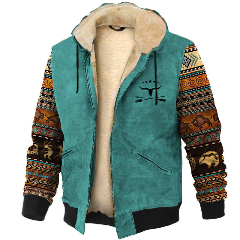 【S-4XL】🔥Chaqueta de felpa gruesa y sudadera cálida de lana de cordero para hombre, casual, otoño e invierno.