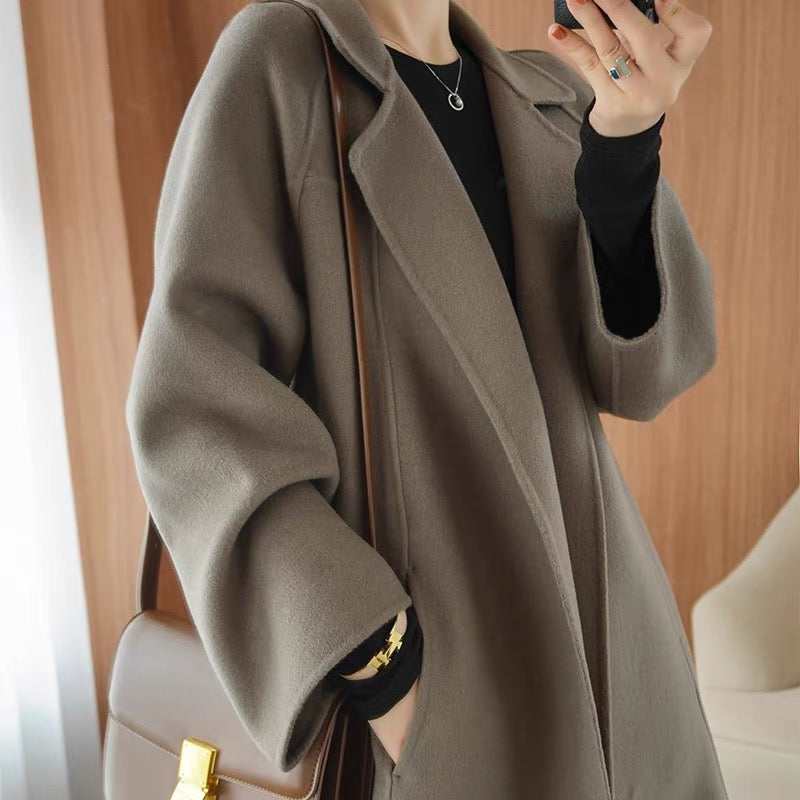 🌈🩰Nuevo producto con 65% de descuento: abrigo de doble cara de alta calidad, 100% lana pura, apto para múltiples temporadas en otoño e invierno