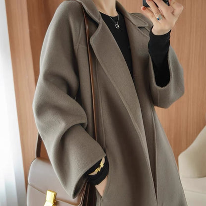 🌈🩰Nuevo producto con 65% de descuento: abrigo de doble cara de alta calidad, 100% lana pura, apto para múltiples temporadas en otoño e invierno