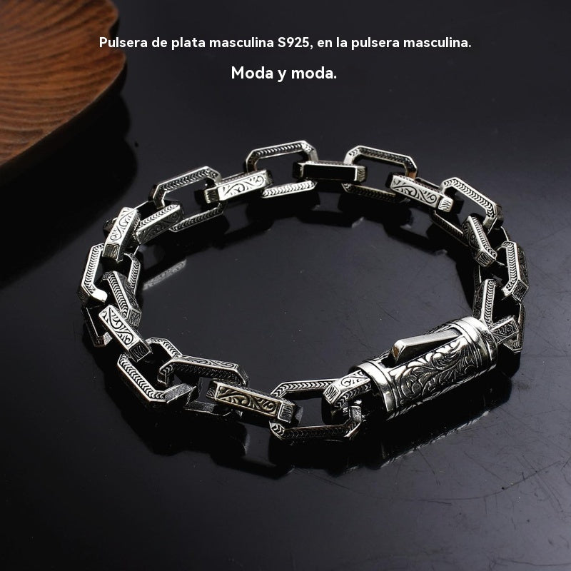 🔥【Compra 1, llévate 1 gratis】Pulsera de cuentas retorcidas de plata S925 para hombre