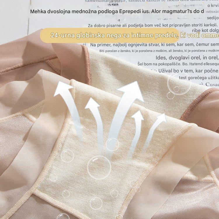 🩲🔥Uvodna promocija 【6 kosov】Ženske hlačke iz ledenega svilenega materiala z visokim pasom