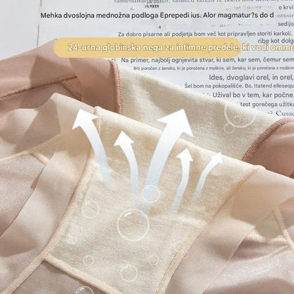 🩲🔥Uvodna promocija 【6 kosov】Ženske hlačke iz ledenega svilenega materiala z visokim pasom降过