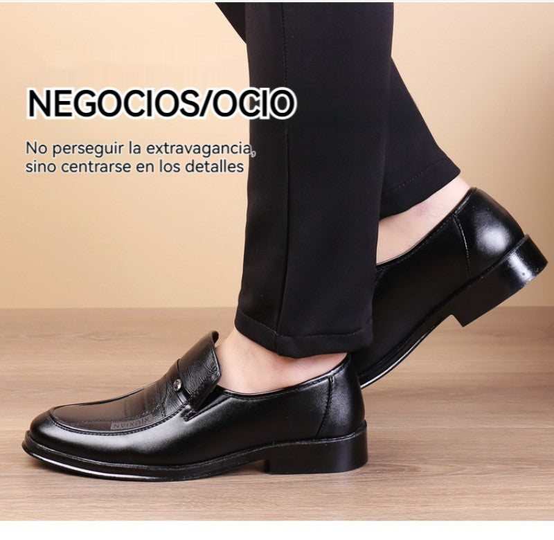 👞Otoño 2026, los nuevos zapatos de negocios de cuero para hombre son suaves y cómodos.