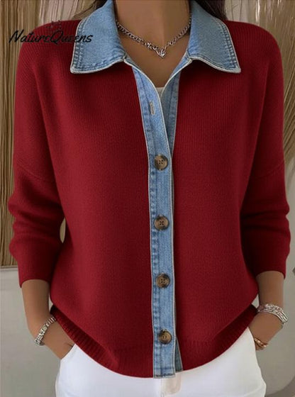 🔥Nova kolekcija s 40% popusta【S-3XL】2025 Novi traper patchwork kardigan, udoban i svestran za svakodnevno nošenje.