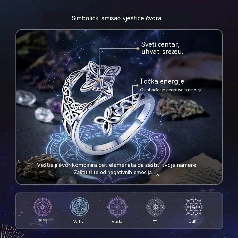 💍💖S925 srebrni prsten s keltskim čvorom, 🎁kupi 1 i dobij 1 gratis✨
