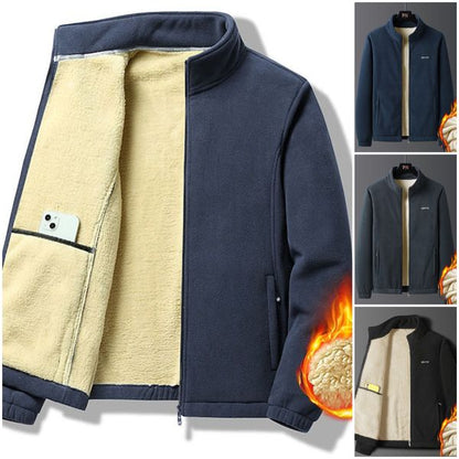 ⛄🧥 Nowość 50% taniej: Jesienna i zimowa męska kurtka z grubym futerkiem, ciepła, wygodna i wiatroszczelna, zimowy must-have 🔥