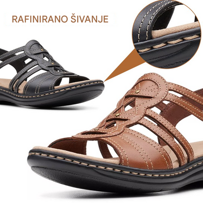 👡💥【Veličine 35-43】Mekane i udobne ženske sandale od prave kože, ležerne sandale za plažu s otvorenim prstima za žene.