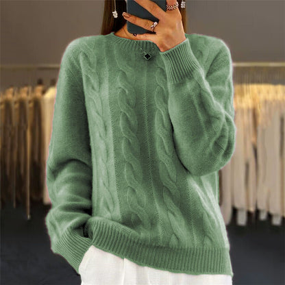 【S-3XL】🤩Novi retro pleteni puloveri s okruglim izrezom za jesen/zimu – trendi puloveri