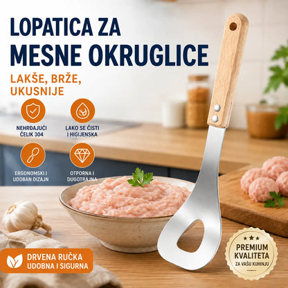 🍖 【2 komada】Kalup za mesne okruglice od nehrđajućeg čelika 304 – Idealno za izradu mesnih i ribljih okruglica, savršeno za kuhanje kod kuće 🥄