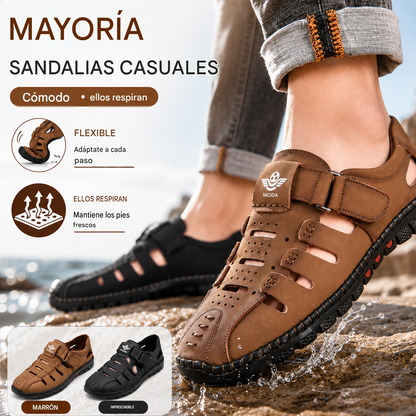 🔥【Tallas 38-44】Nuevos zapatos casuales de cuero genuino suave para hombre, transpirables, con suela blanda, colección verano 2026. 🔥