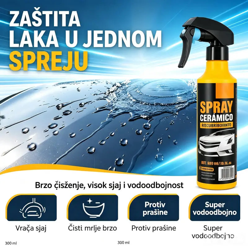 Nanohidrofobni premaz u spreju za automobile