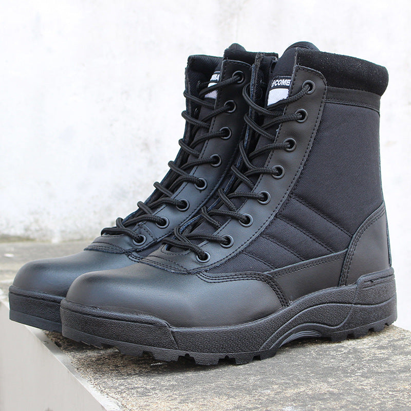 👍【39-45】Botas tácticas militares de alta calidad para otoño e invierno para senderismo, para hombres y mujeres: impermeables, cálidas y resistentes al desgaste