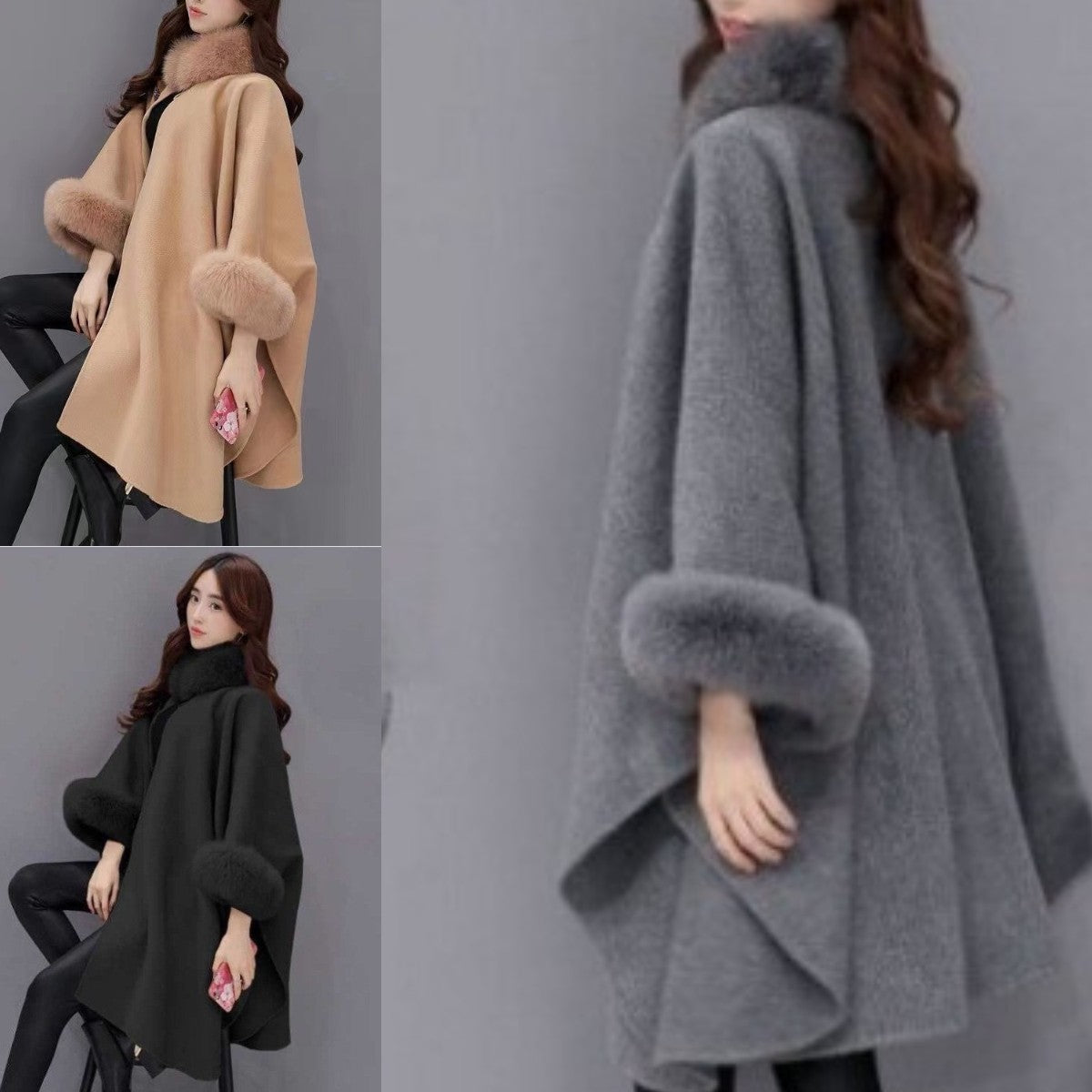 🔥📢【S-5XL】2025 Nový dámsky dlhý mäkký vlnený plášť s plášťovým strihom, mäkký a teplý, časovo obmedzená zľava 45%