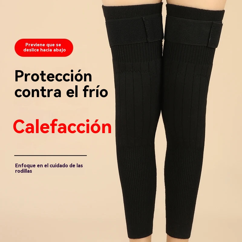 🦵🔥 Rodilleras térmicas largas de invierno – alivio del frío y dolor articular, cálidas y antideslizantes