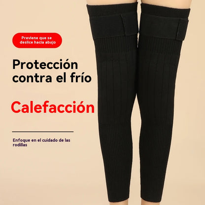 🦵🔥 Rodilleras térmicas largas de invierno – alivio del frío y dolor articular, cálidas y antideslizantes