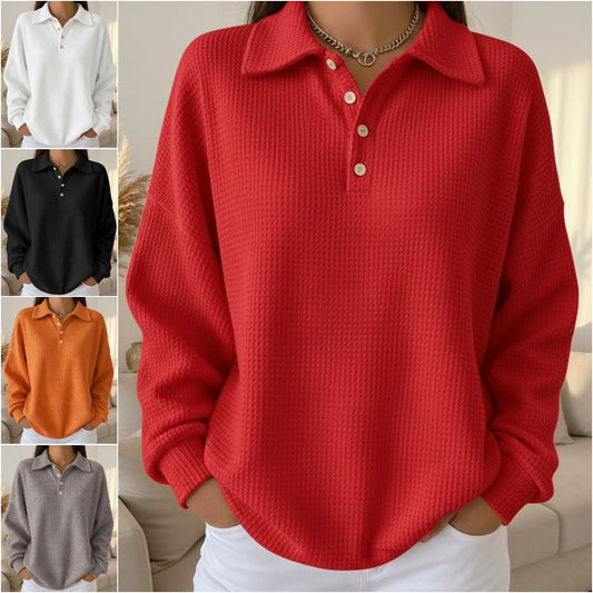🔥【Kupi 1 i dobiješ 1 gratis】【S-5XL】2025 Nova jesen/zima jednobojna polo majica s ovratnikom