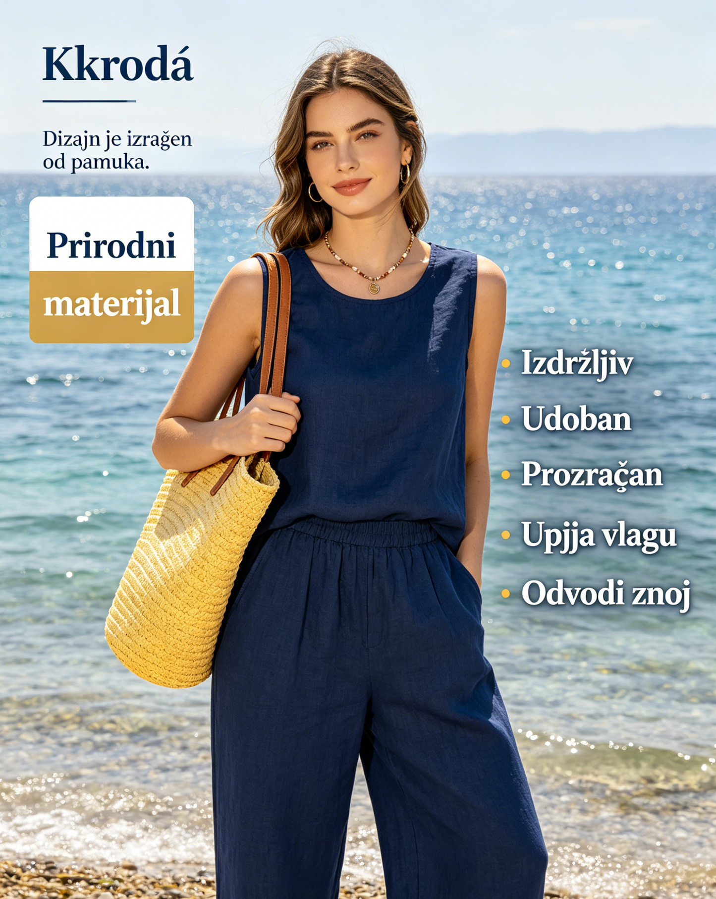 🔥Kupi 1, dobij 1 gratis🔥【S-3XL】Ljetni novi modni jednobojni bezrukavni komplet, elegantnog izgleda, idealan za posao i svakodnevno nošenje.