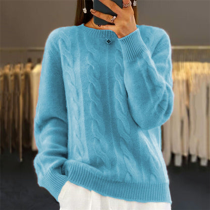 【S-3XL】🤩Novi retro pleteni puloveri s okruglim izrezom za jesen/zimu – trendi puloveri