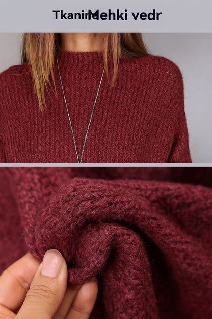 【XS-3XL】👗Nov komplet iz čipke, z razporkom, dizajn puloverja, dvodelni komplet obleka-pulover s trakovi in razporkom