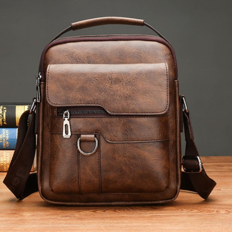 🔥Nova promocija 50% popusta 👜 Moderna in vsakodnevna moška usnjena torba z veliko zmogljivostjo