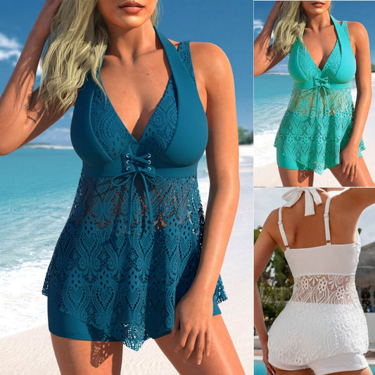 💥🩱🌴Nuevo conjunto de traje de baño de encaje-3661947 