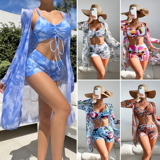 🏖️👙🌴【S-XL】Komplet kupaćih kostima s printom za odmor na plaži 2025.