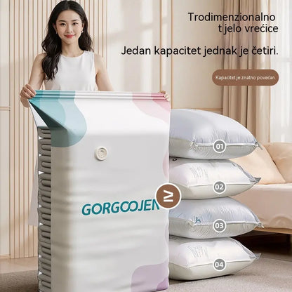 🧳 5 komada za 26 EUR 💨 Velika vakuumska torba za kompresiju: ne treba pumpu, nepropusna i štedi prostor u koferima i domu ✈️