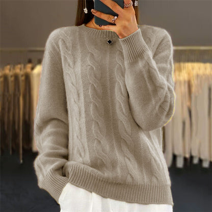 【S-3XL】🤩Novi retro pleteni puloveri s okruglim izrezom za jesen/zimu – trendi puloveri