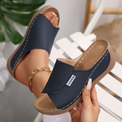🔥👡【36-43】Sandalias modernas para mujer hechas de cuero genuino con una suela suave y gruesa a partir de 2026.