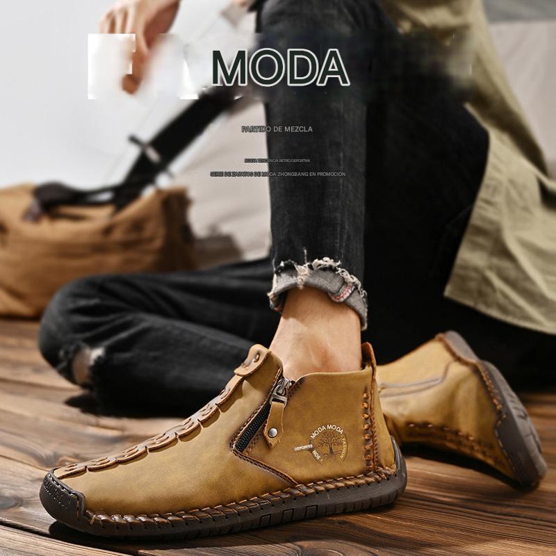 🥾Botas Martin para hombre, hechas a mano con piel auténtica (tallas 38-48), cómodas y elegantes, la elección ideal para primavera y otoño.
