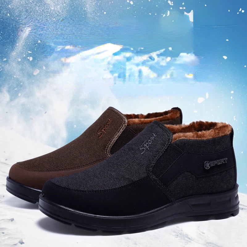 🦶Novi proizvod – 50 % popusta 【38-47】Nove muške zimske čizme, deblje, s flisom, protuklizne, od pamuka
