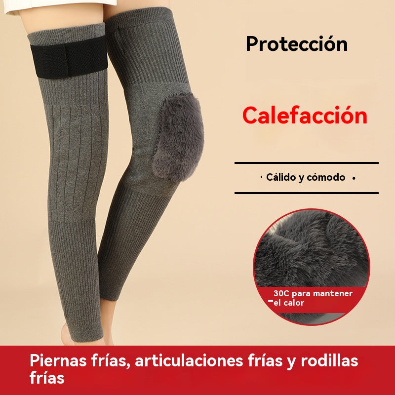 🦵🔥 Rodilleras térmicas largas de invierno – alivio del frío y dolor articular, cálidas y antideslizantes