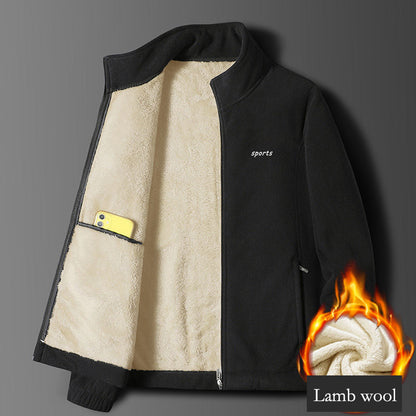 ⛄🧥 Nowość 50% taniej: Jesienna i zimowa męska kurtka z grubym futerkiem, ciepła, wygodna i wiatroszczelna, zimowy must-have 🔥