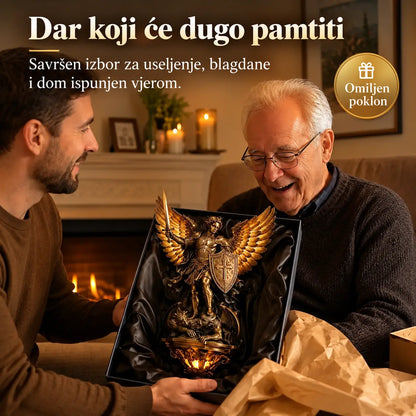 🕊️ Zidna svjetiljka sv. Mihaela – prekrasan anđeoski ukras i posebno osvjetljenje doma