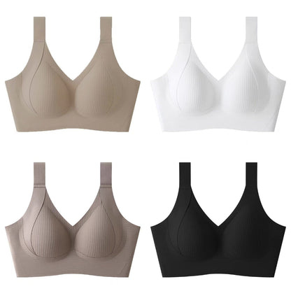 😍【Paquete de 4】Sujetador inalámbrico de una pieza para mujer❤️【40-95 kg】
