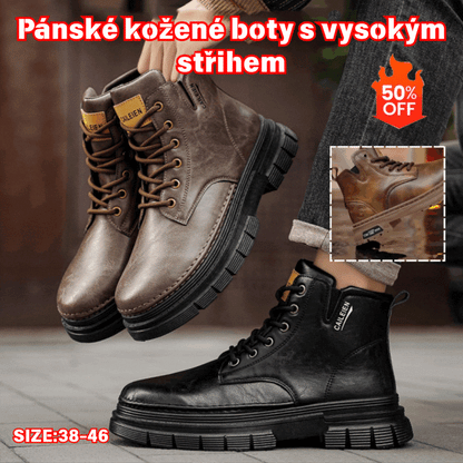 🔥🔥50% de descuento【Tallas 38-46】Nuevas botas Martin altas para hombre de cuero genuino 2026