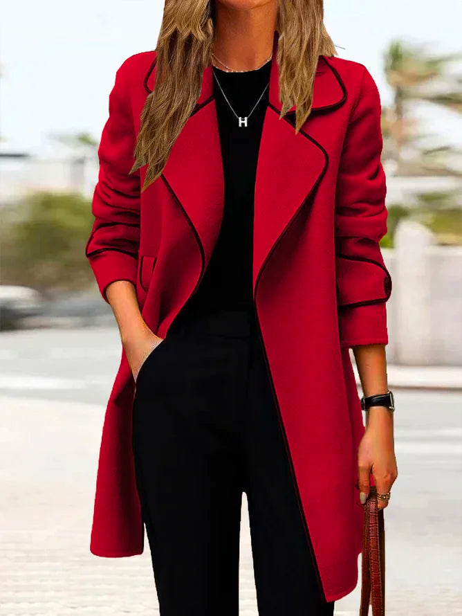 🔥🧥👩【40% popusta】【M-4XL】Nova jesen/zima 2025, ženska korejska srednje dolga dvostranska kašmir jakna/plašč